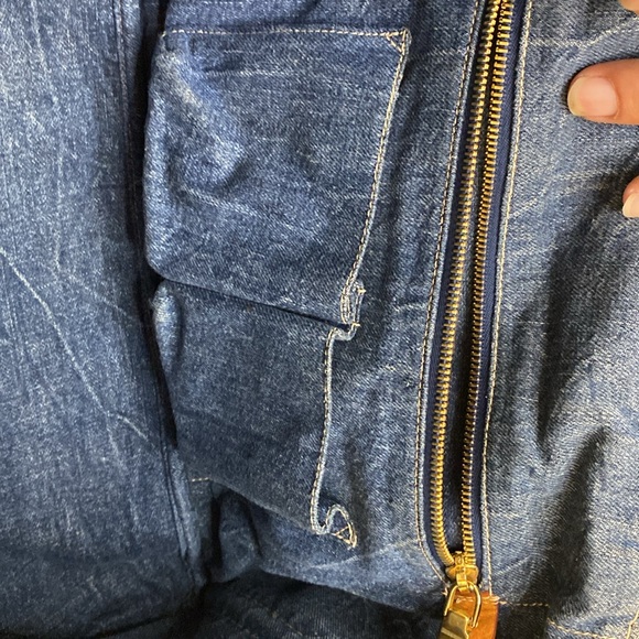 PRADA Canapa Large Denim Tote Hand Bag and Cards - Picture 11 of 13